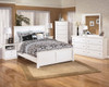 Bostwick Shoals White 6 Pc. Dresser, Mirror, Chest & Queen Panel Bed