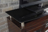 Chanceen Dark Brown 60 TV Stand with Electric Fireplace