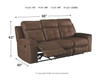 Jesolo Coffee Reclining Sofa, Reclining Loveseat & Rocker Recliner