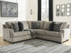 Bovarian Stone LAF Sofa with Corner Wedge & RAF Loveseat Sectional