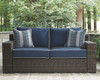 Grasson Lane Brown/Blue Lounge Set