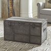 Amsel Gray Storage Trunk