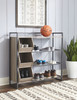 Maccenet Gray Shoe Rack