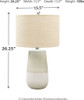 Shavon Beige/White Ceramic Table Lamp (1/CN)