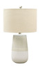 Shavon Beige/White Ceramic Table Lamp (1/CN)