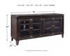 Todoe Gray Extra Large TV Stand