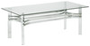 Braddoni Chrome Finish Rectangular Cocktail Table