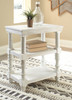 Dannerville Antique White Accent Table