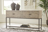 Roanley Distressed White Console Sofa Table