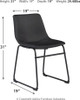 Centiar Black Dining Upholstered Side Chair (2/CN)