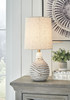 Aleela White/Gold Finish Metal Table Lamp (1/CN)