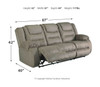 McCade Cobblestone Reclining Sofa