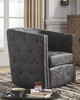 Brentlow Distressed Black Swivel Chair