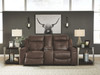 Jesolo Coffee Double Reclining Loveseat w/Console