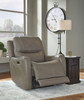 Galahad Sandstone Zero Wall Recliner w/Power HDRST