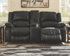 Calderwell Black 3 Pc. Reclining Sofa, Double Reclining Loveseat with Console & Rocker Recliner