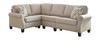 Alessio Beige 4 Pc. Sofa, Wedge, Armless Chair, Loveseat Sectional