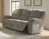 Draycoll Pewter Reclining Power Sofa