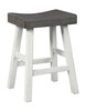 Glosco Brown Gray/Antique White Stool (2/CN)