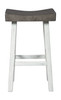 Glosco Brown Gray/Antique White Tall Stool (2/CN)