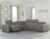 Texline Gray Power Reclining Sectional