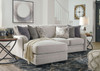 Dellara Chalk 2-Piece Sectional with Chaise