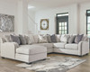 Dellara Chalk 4-Piece Sectional with Chaise