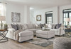 Dellara Chalk 5-Piece Sectional with Chaise