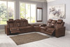 Backtrack Chocolate Power Reclining Sofa with ADJ Headrest