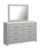 Cottenburg Light Gray/White 7 Pc. Dresser, Mirror, Chest, Queen Panel Bed, 2 Nightstands