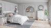 Altyra White 5 Pc. Dresser, Mirror, Queen Panel Bed