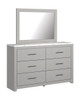 Cottenburg Light Gray/White Dresser, Mirror