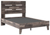 Neilsville Multi Gray Full Panel Platform Bed