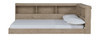 Oliah Natural Full Bookcase Storage Bed