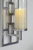 Brede Silver Finish Wall Sconce