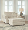 Haisley Ivory 2 Pc. Chair and a Half, Ottoman