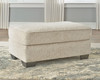 Haisley Ivory 2 Pc. Chair and a Half, Ottoman