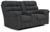 Wilhurst Marine Double Reclining Loveseat w/Console