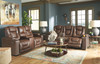 Owners Box Thyme 2 Pc. Power Reclining Sofa with Adjustable Headrest, Power Reclining Loveseat CON/Adjustable Headrest