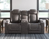 HyllMont Gray 2 Pc. Power Reclining Sofa with Adjustable Headrest, Power Reclining Loveseat with CON/Adjustable Headrest