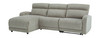 Colleyville Stone Left Arm Facing Press Back Power Chaise, Armless Chair, Right Arm Facing Zero Wall Power Recliner Sectional