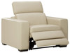 Texline Sand Power Recliner/ADJ Headrest