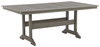 Visola Gray Rectangular Dining Table w/UMB OPT