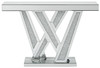 Gillrock Mirror/Silver Finish Console Table