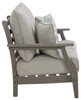 Visola Gray Loveseat w/Cushion