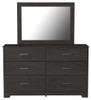 Belachime Black 5 Pc. Dresser, Mirror, Chest, Queen Panel Bed