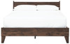 Calverson Mocha Queen Panel Platform Bed