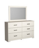 Stelsie White 5 Pc. Dresser, Mirror, Chest, Full Panel Bed