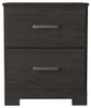 Belachime Black 7 Pc. Dresser, Mirror, Chest, Full Panel Bed, 2 Nightstands