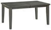 Hallanden Gray Rectangular Butterfly Extension Table